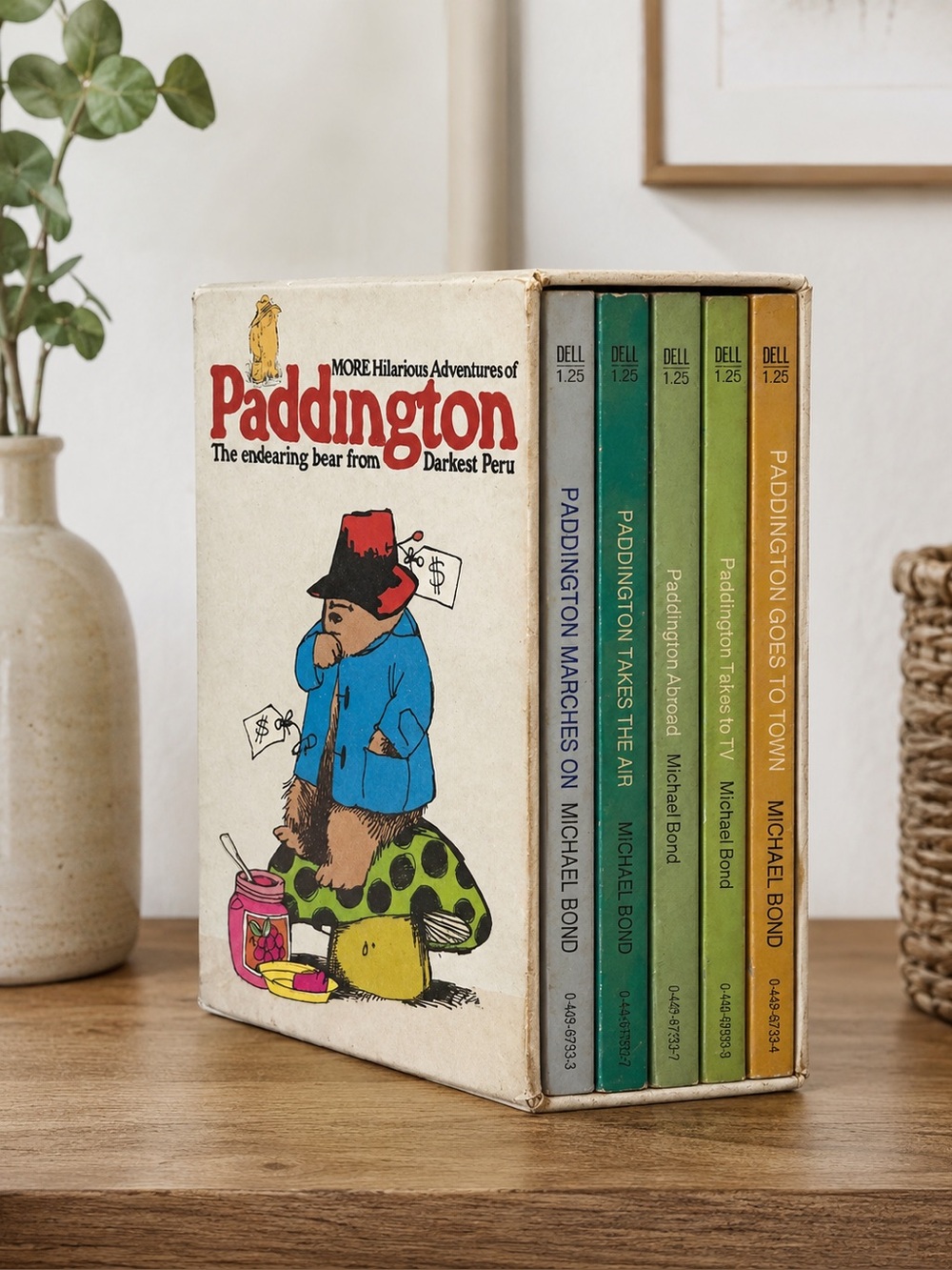 Vintage More Hilarious Adventures of Paddington 5 Book Set